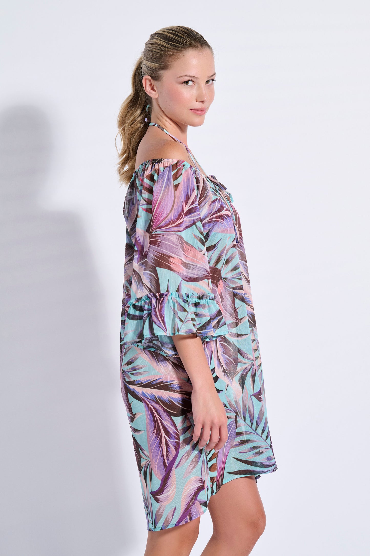 Floral Ruffle Kaftan (8071)