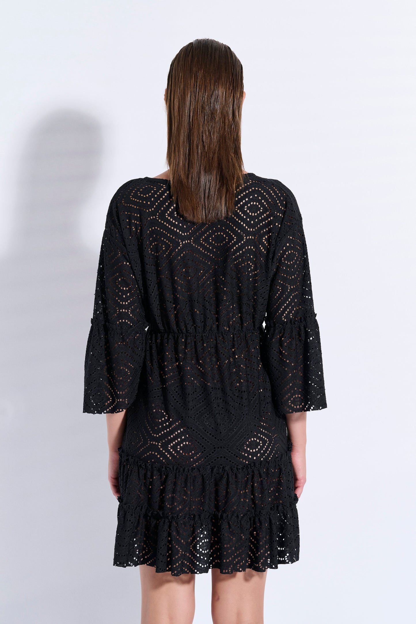Lace Kaftan with Ruffles (8094)