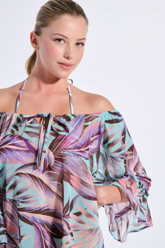 Floral Ruffle Kaftan (8071)