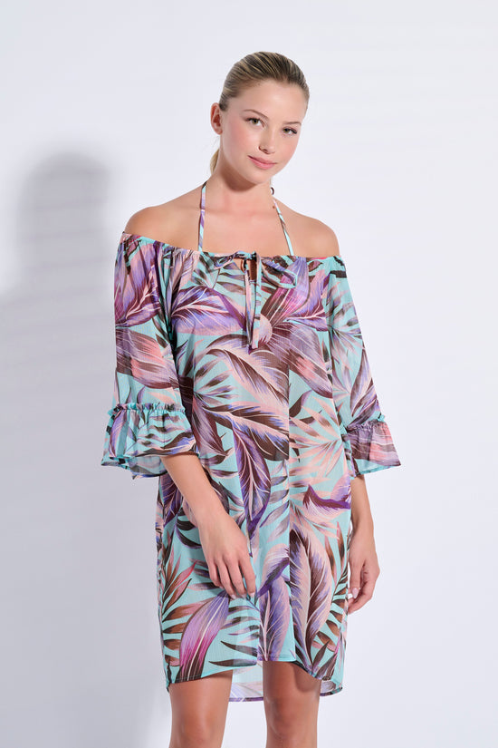 Floral Ruffle Kaftan (8071)