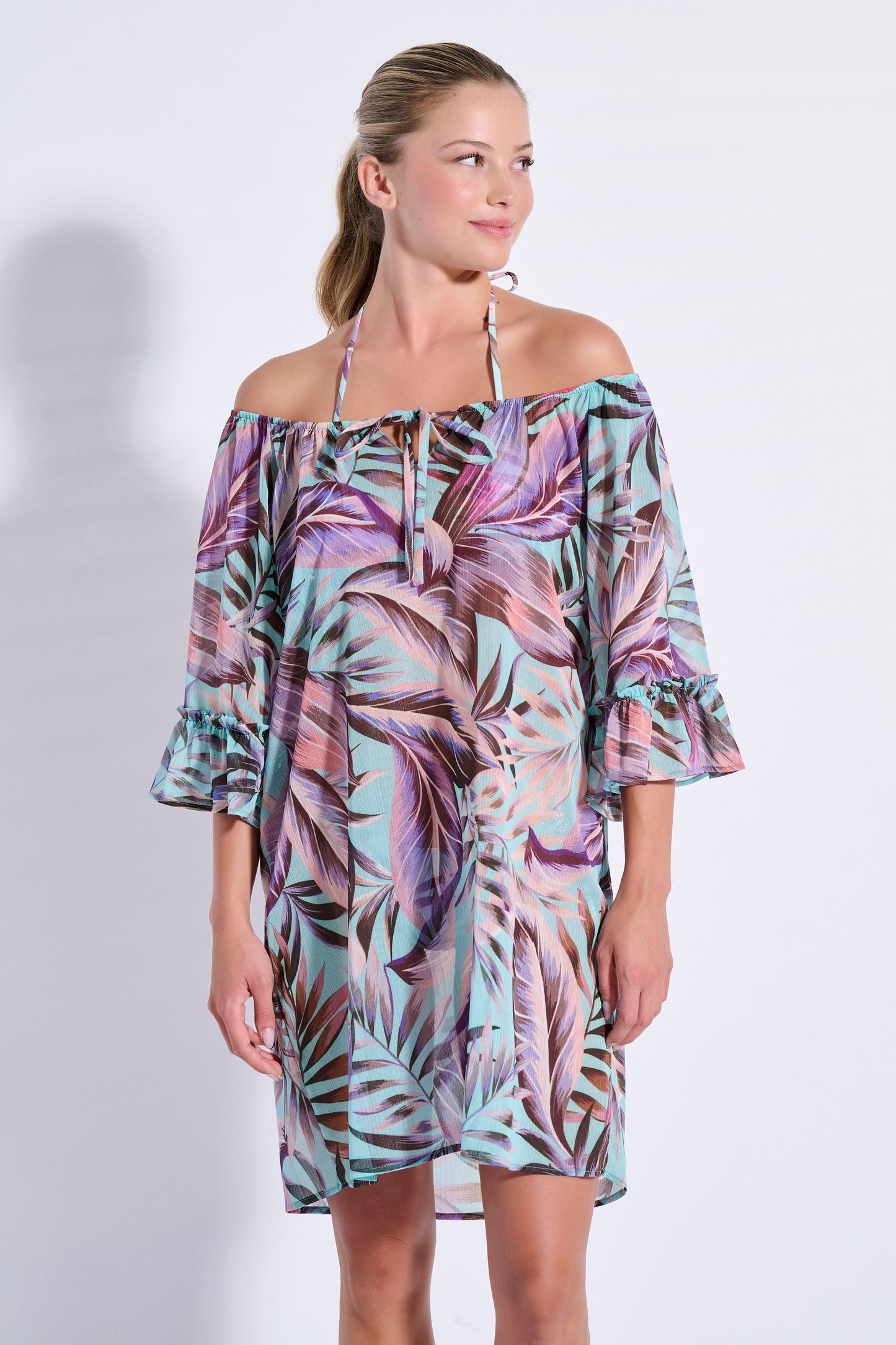 Floral Ruffle Kaftan (8071)
