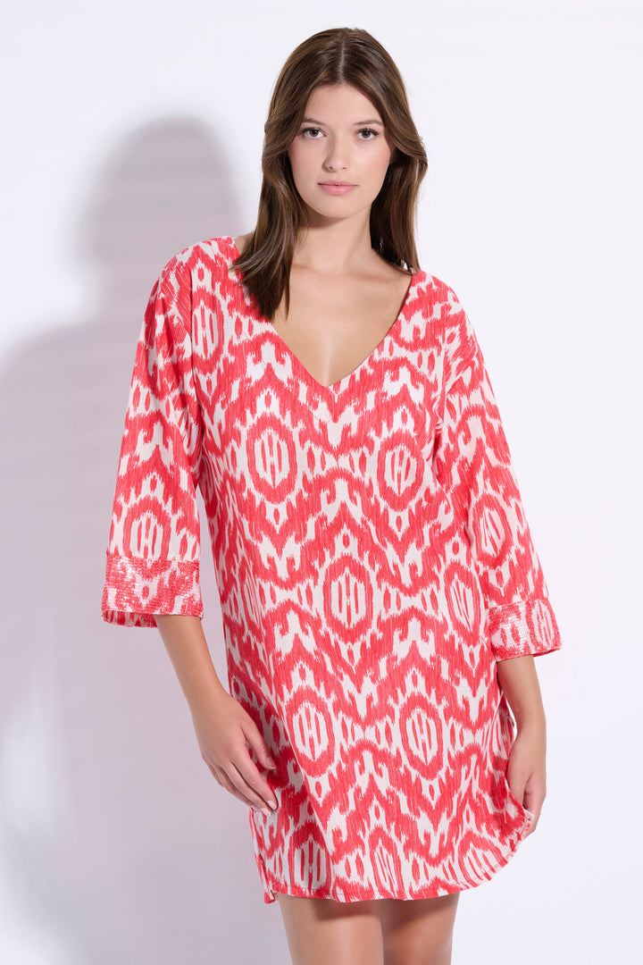 Printed Sequin Dress (8086)