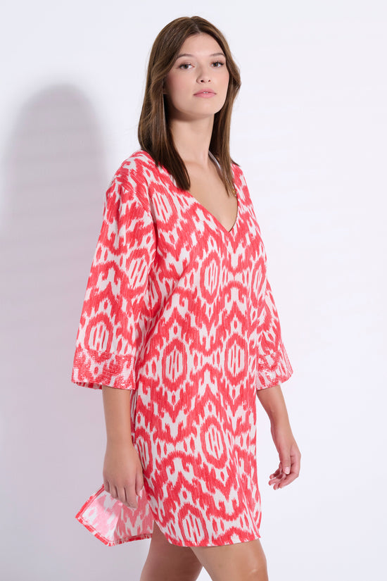 Printed Sequin Dress (8086)