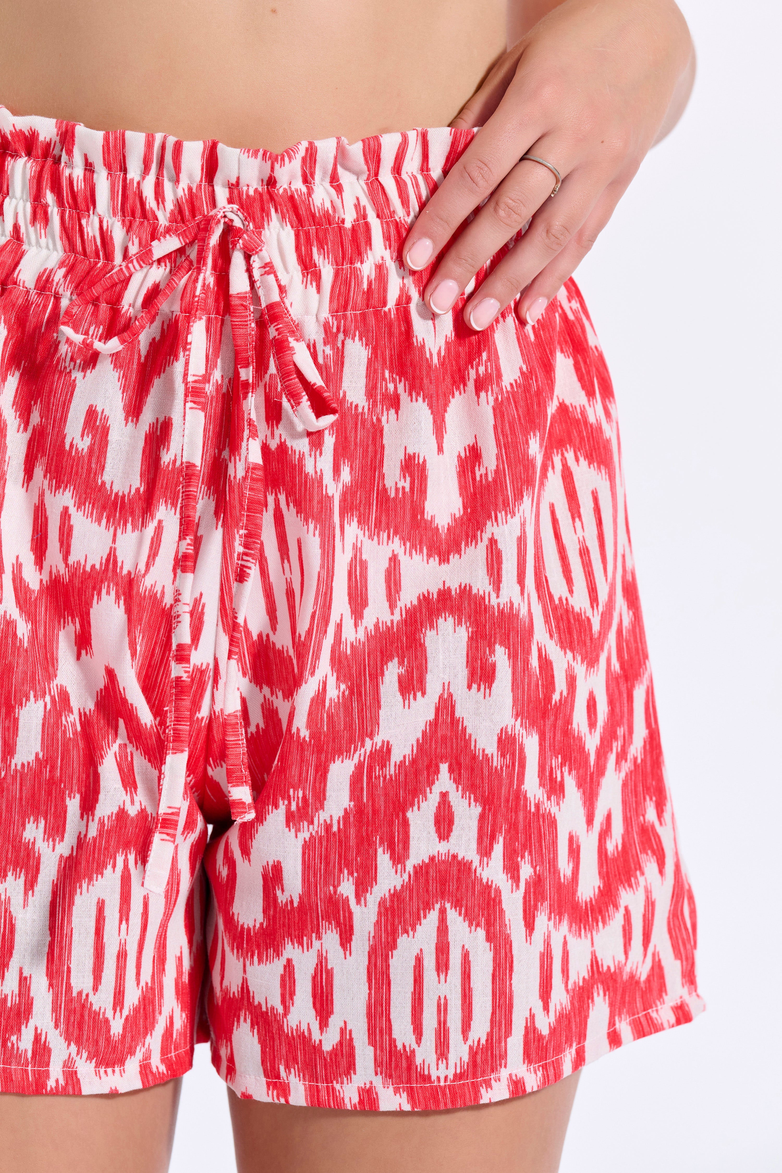 Printed Pareo Bermuda Shorts (8088)