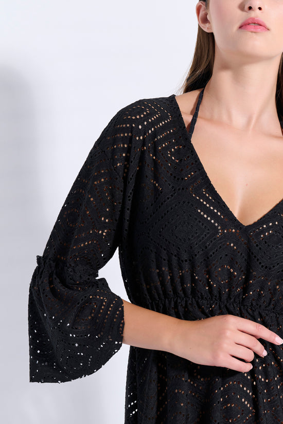 Lace Kaftan with Ruffles (8094)